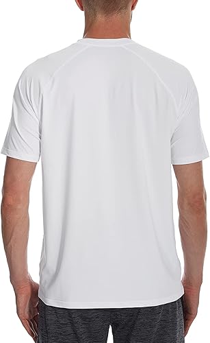 Miniatura 3 de HODOSPORTS Camiseta de natación para hombre, de secado rápido, manga corta, protección solar UPF 50+