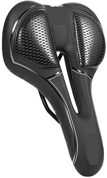 Bike Bike Saddle Rail Hollow Breathable Absorption Rainproof Soft Comfortable Sponge Casual Road Cycling Fit for Seat128 Silica Gel C