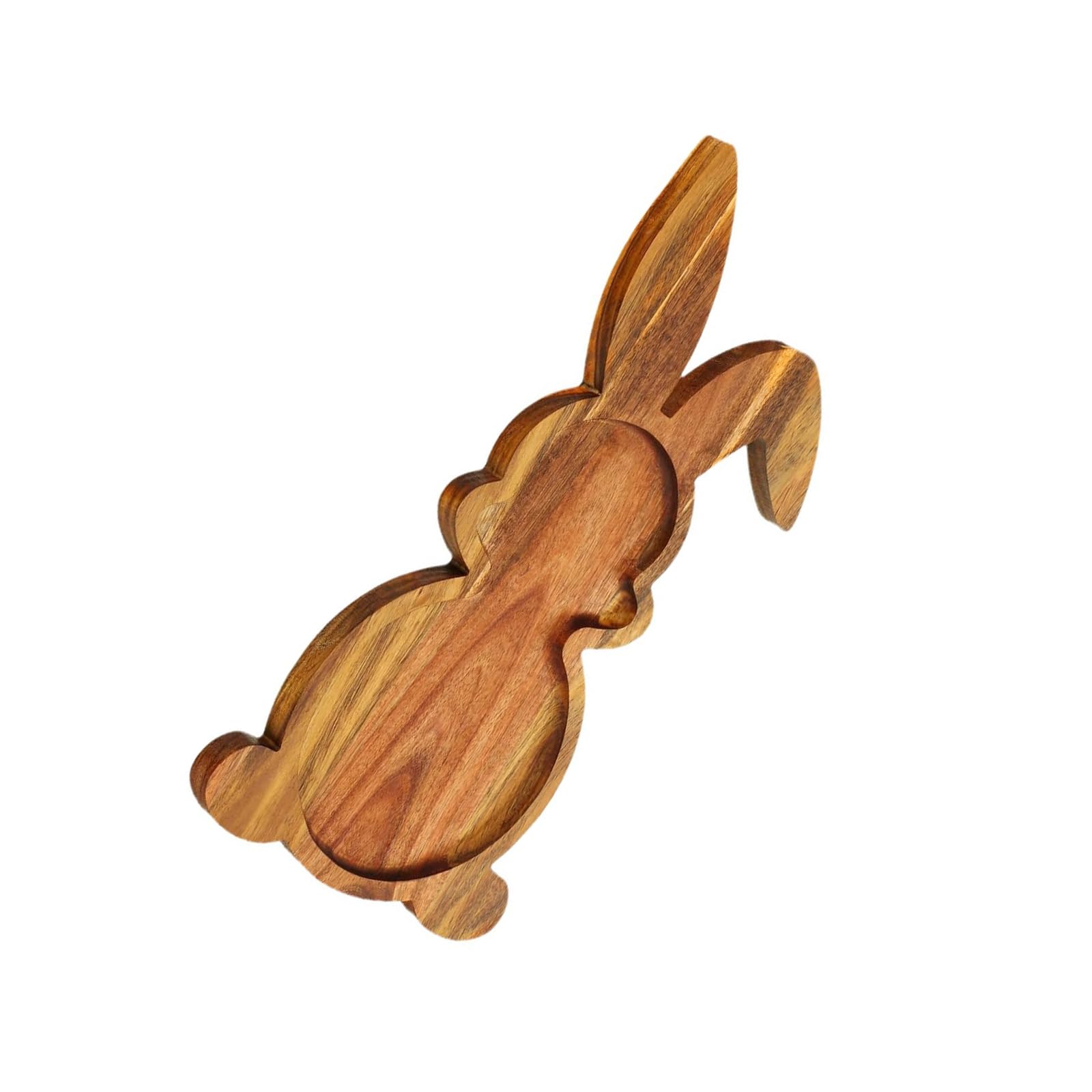 Sturdy Wood Rabbits Serving Tray Featuring Lovely Easter Rabbits Designs Ideal for Kitchen Storage and Food Presentation Cartoon Tray