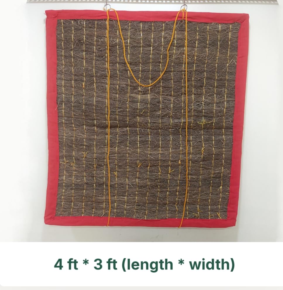 Image of Khus /Vetiver /Vala Curtains 3 W* 4 H (with Attached Rope)