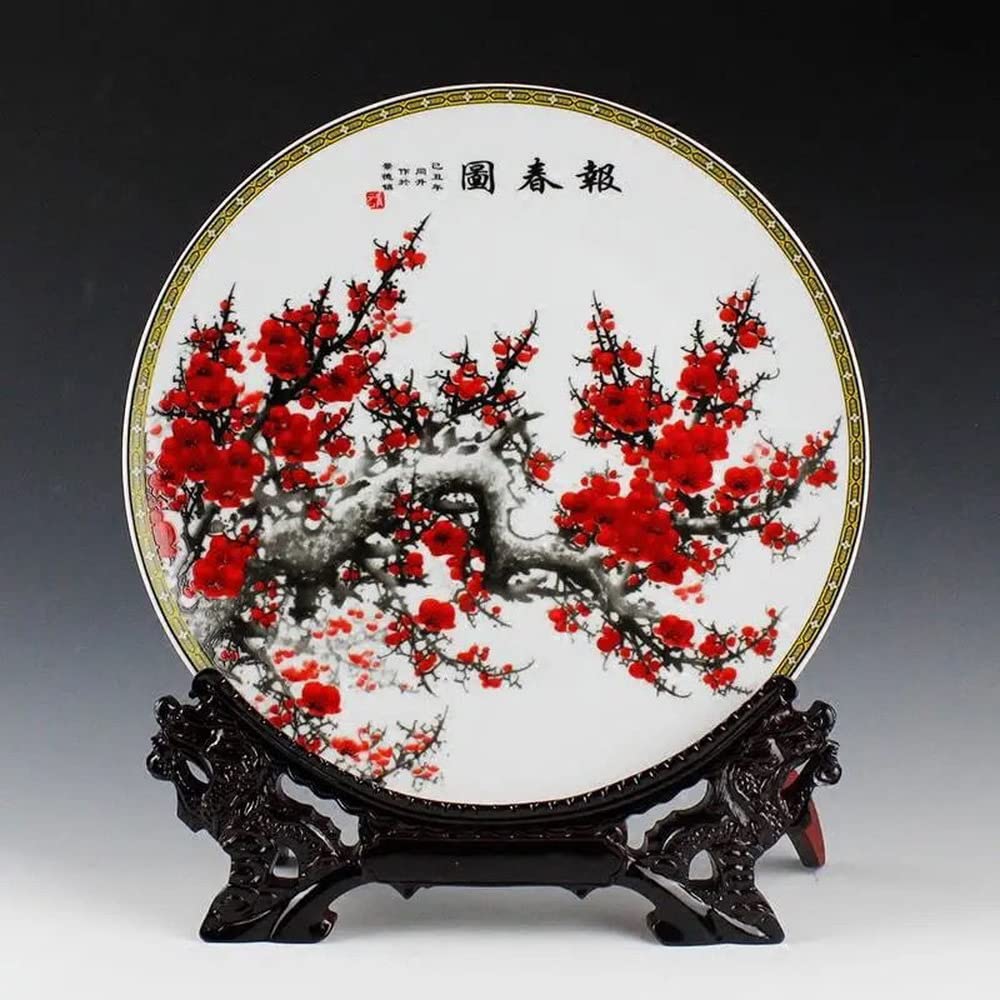 飾り陶器！ 名窯 オールドニッポン 瀬戸 千峰園系 陶精園 青花 手描き鳳凰染