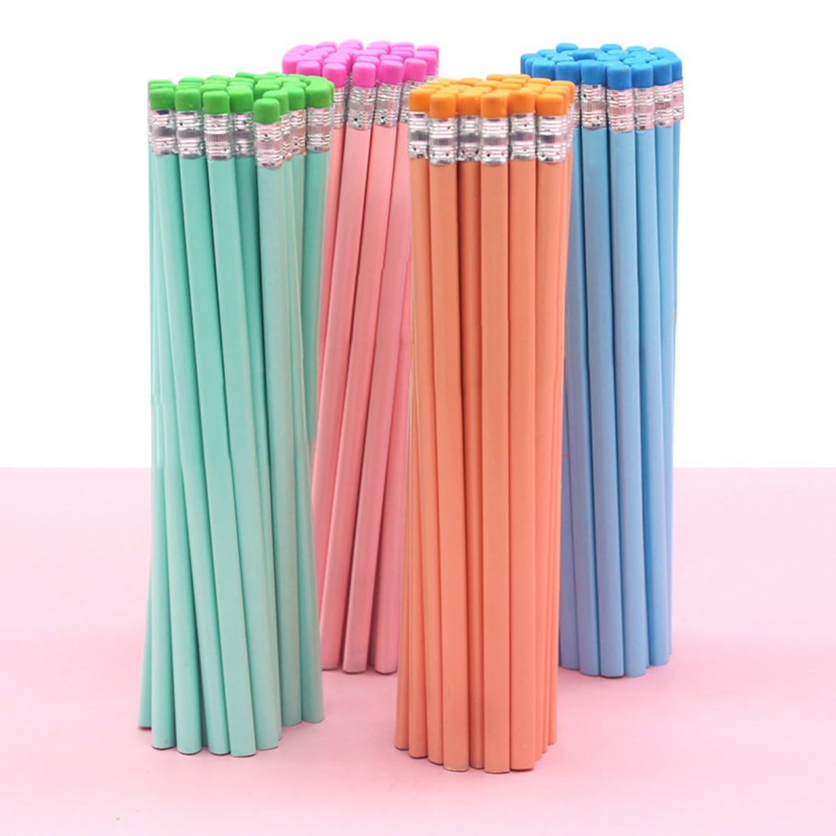 Matita In Legno Con Gomma – Personalizzabile Con Incisione Per Regali Di Nozze, Baby Shower, Scuola E Feste (Confezione Da 20 Pezzi) - 5