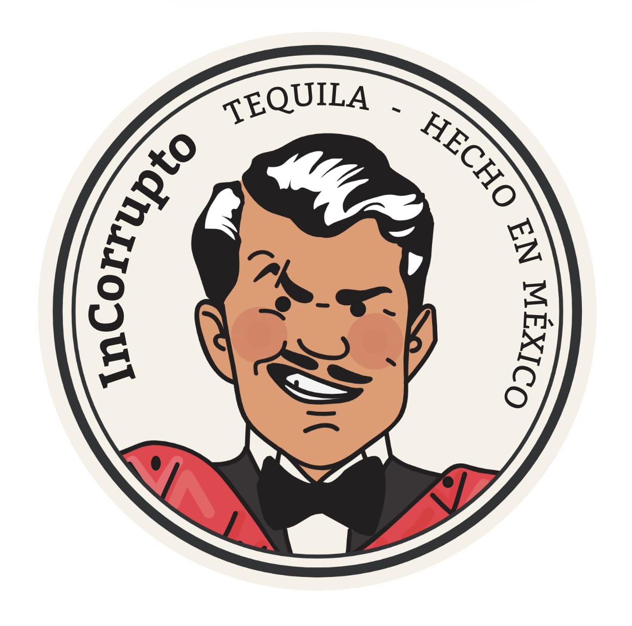 InCorrupto Reposado Tequila – 100% Blaue Weber-Agave, 6 Monate gereift in double-used Fässern (Bourbon und Rotwein), Premium-Tequila aus Mexiko, 40% Vol., 0,5 l – Weich & ausgewogen
