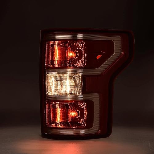 Miniatura 2 de PIT66 Luces traseras, montaje de luces traseras, compatibles con Ford F150 2018 2019 2020, lente ahumada, carcasa negra, carcasa del conductor y