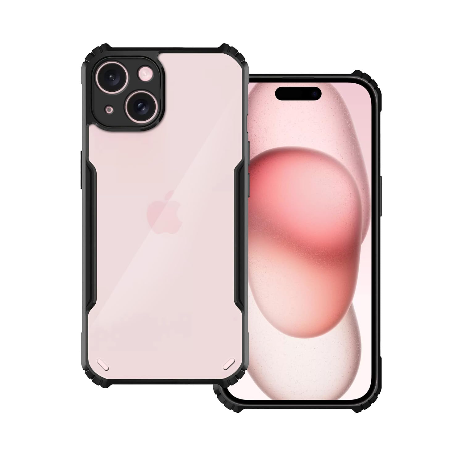 Amazon Brand - Solimo 360 Degree Protection Black Border Back Cover for Apple iPhone 15 - Black (B0CVF2LQVP) Amazon Price History, Amazon Price Tracker