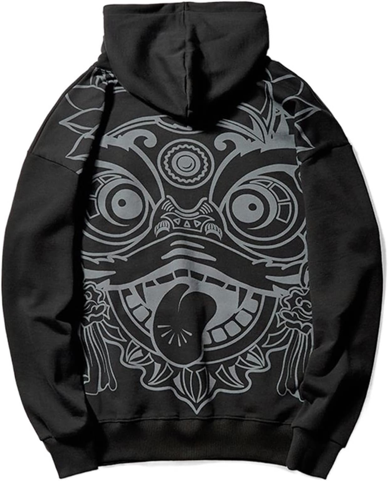 AMDMG Long Sleeves For Men Printed Lion Man Hoodie Street Trendie Hoodie Men's Hoodie Casual Haul Hoodie (Size : XXXL)