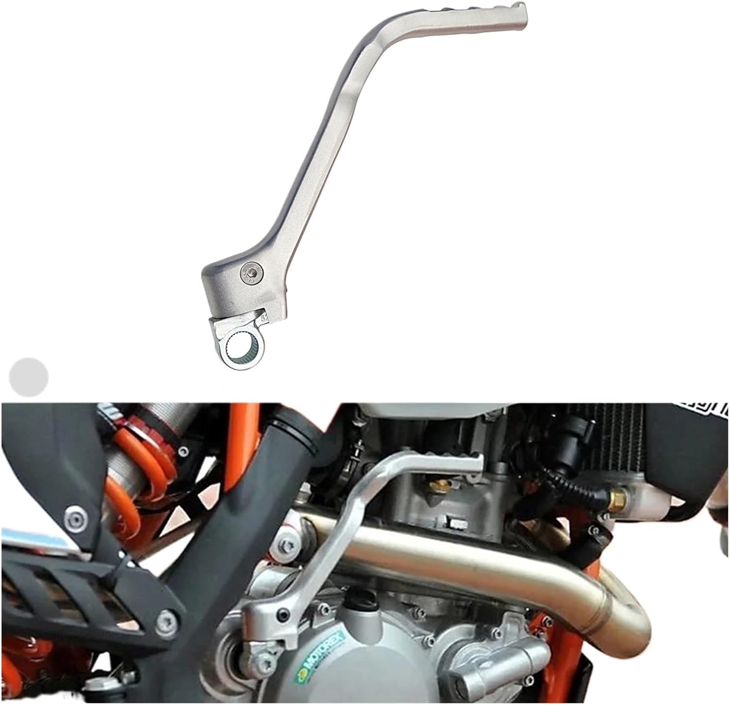 Forged Kick Start Starter Lever Pedal Husqvarn TE TC Fit For K-tm SX XC XCW XCF XCFW SXF EXC EXCF 250 300 350 450 2011-2016(503-silver)