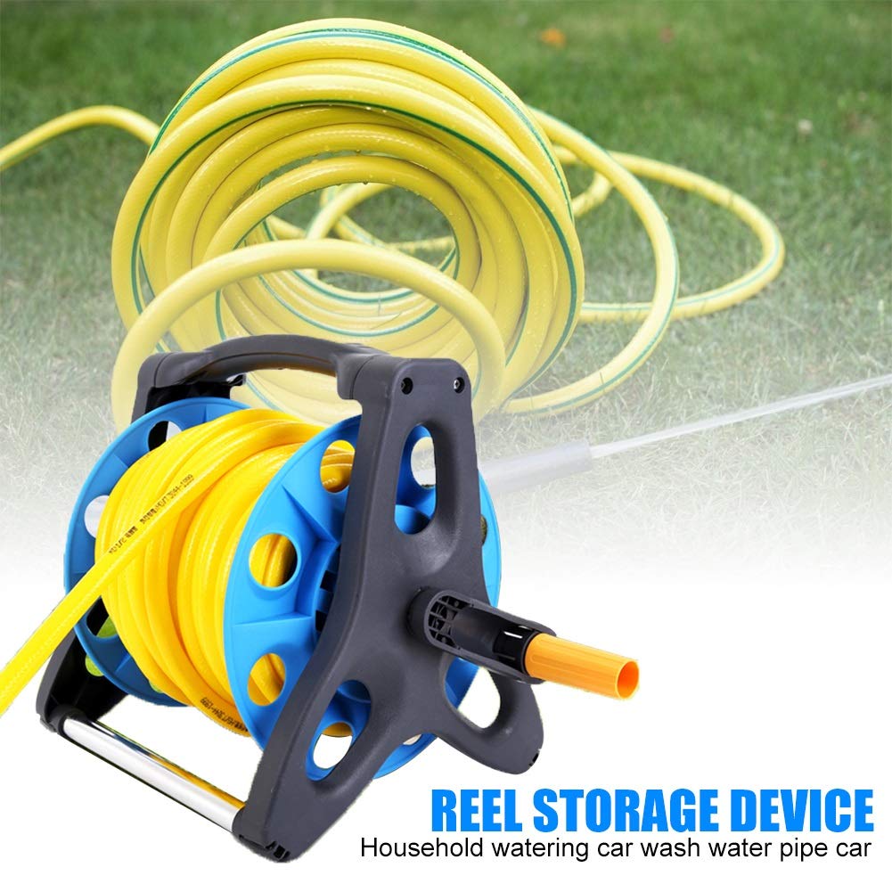Supporto portatile per avvolgitubo da giardino per tubo dell'acqua per tubo da 1 2 pollici Staffa di supporto per carrello da 20 m per soluzioni di irrigazione e irrigazione efficienti