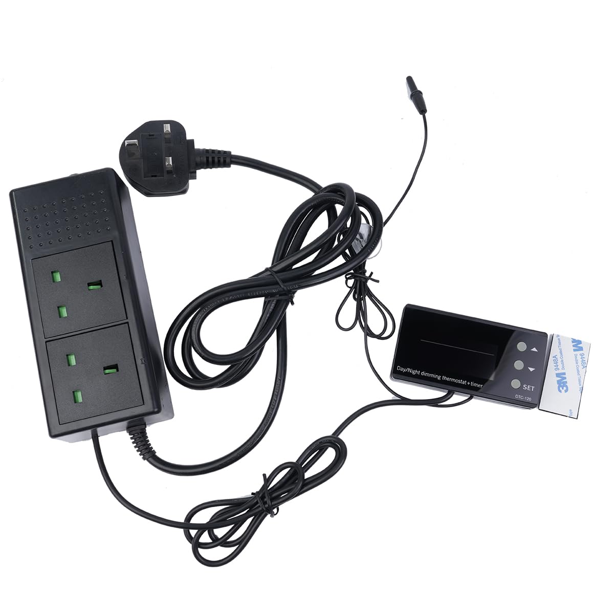 Reptile Thermostat PID Dimmer do gadów lampa grzewcza termostat gniazdo kontrolera do terrarium wiwarium akwarium z wodoodporną sondą czujnika