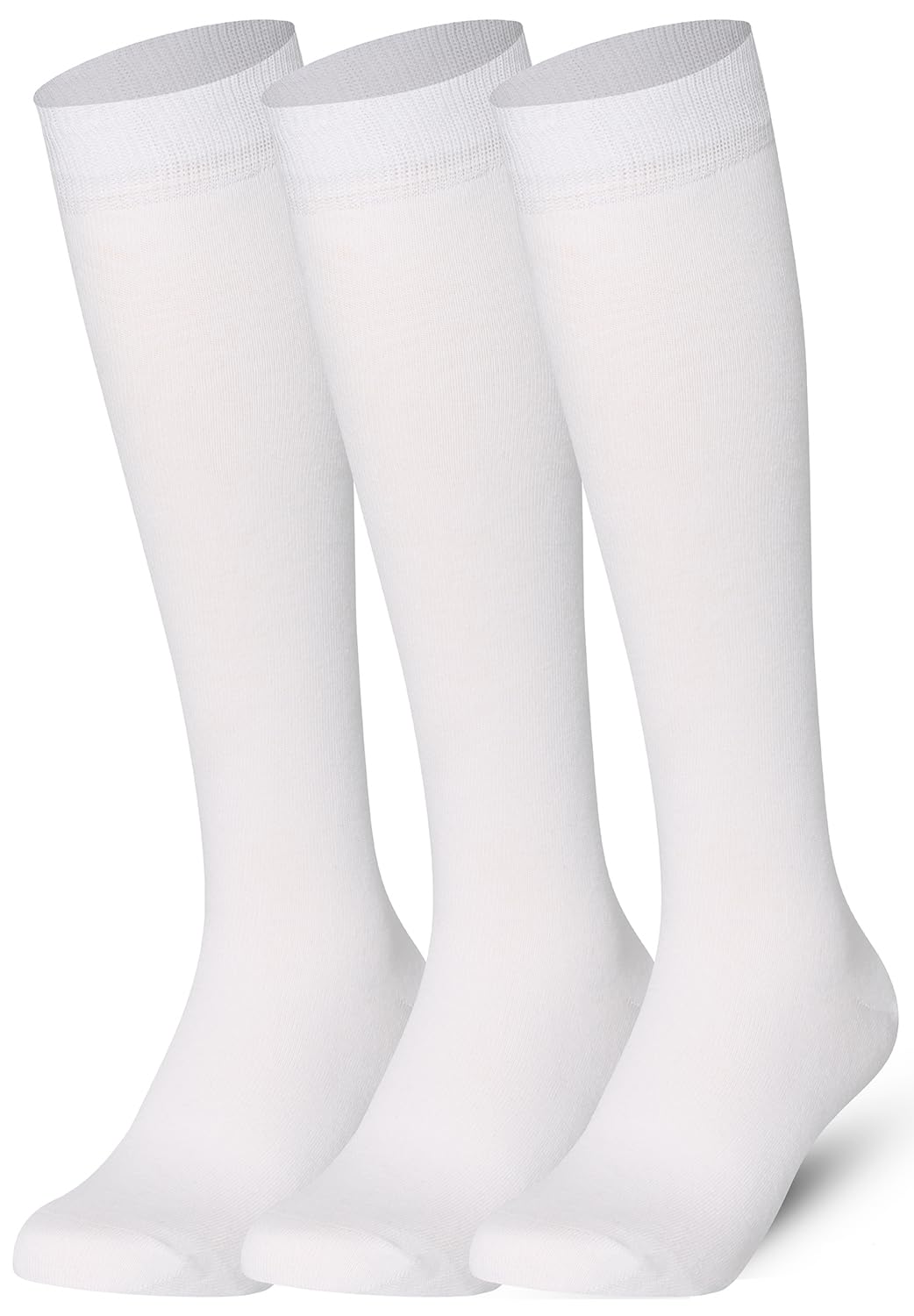Mysocks® 3 paires de chaussettes unisexes de genou multi de conception avec le coton peigné très fin