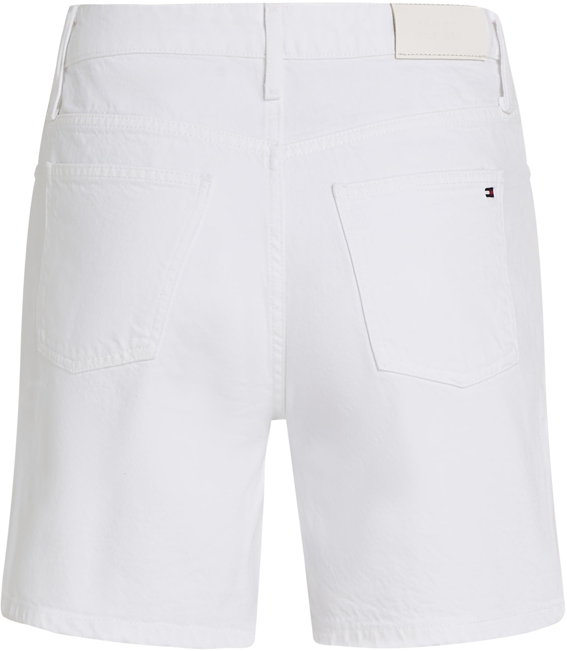 Tommy Hilfiger - DNM Straight Short RW White Ww0ww45924, Pantaloncini 5 Tasche Donna