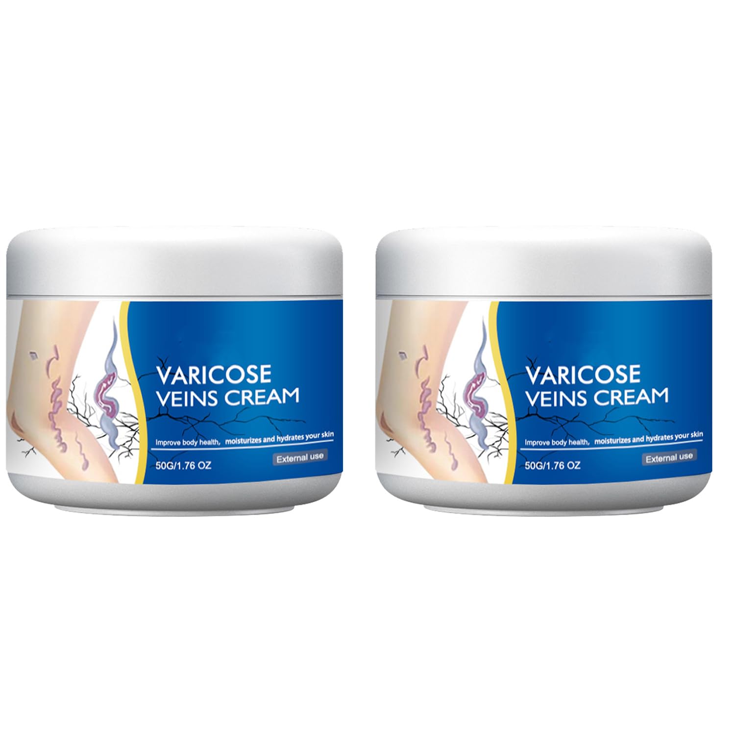 Wanban Varicose Veins Treatment Cream for Legs Natural Ingredients, Suitable for Most Skin Types