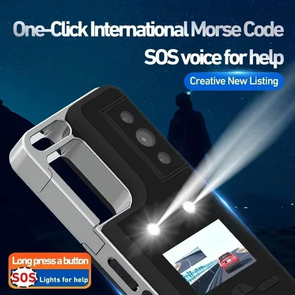 Osmond Mini Cámara HD 2K con para Iluminación Exterior, Videocámara Deportiva 1080P, Grabadora de Video con Clip Trasero Impermeable para Motocicletas