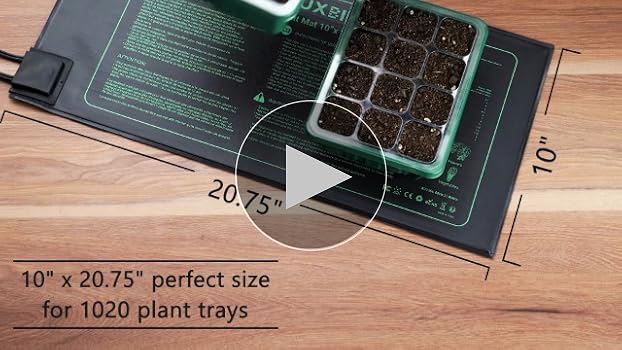 Luxbird Verwarmingsmat met Thermostaat voor Planten, 150W warmtemat voor ontkieming en temperatuurregeling, IP67 Waterdicht, 121,9 x 52,7 cm, ideaal voor zaailingen Luxbird Verwarmingsmat met Thermostaat voor Planten, 150W warmtemat voor ontkieming en temperatuurregeling, IP67 Waterdicht, 121,9 x 52,7 cm, ideaal voor zaailingen