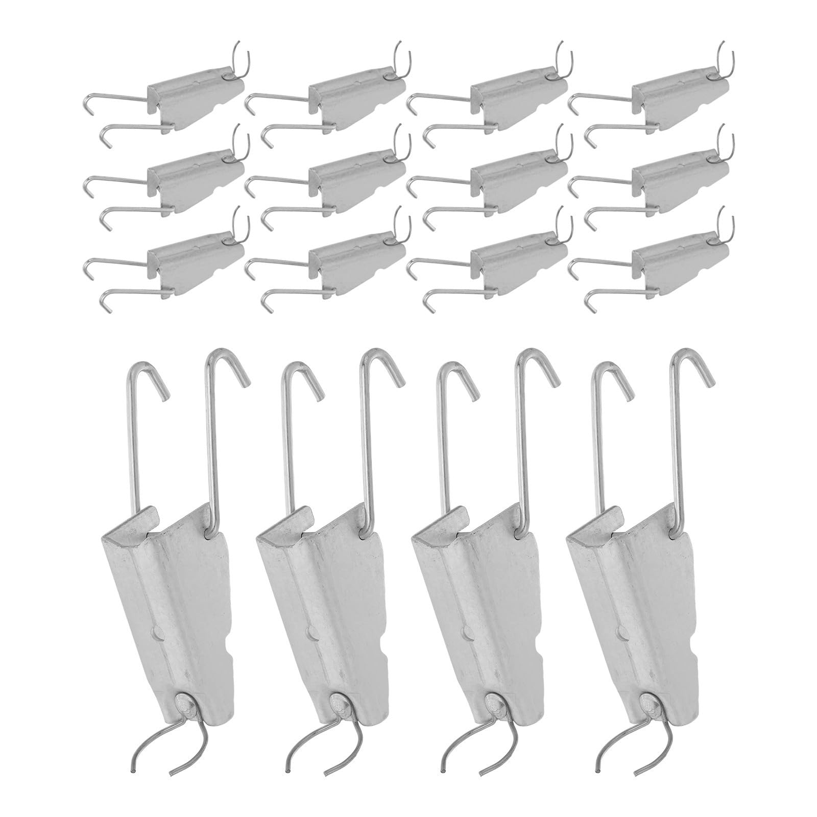 Clips de fixation SUPVOX en fer zingué aluminisé 1/2 pouce pour film de serre