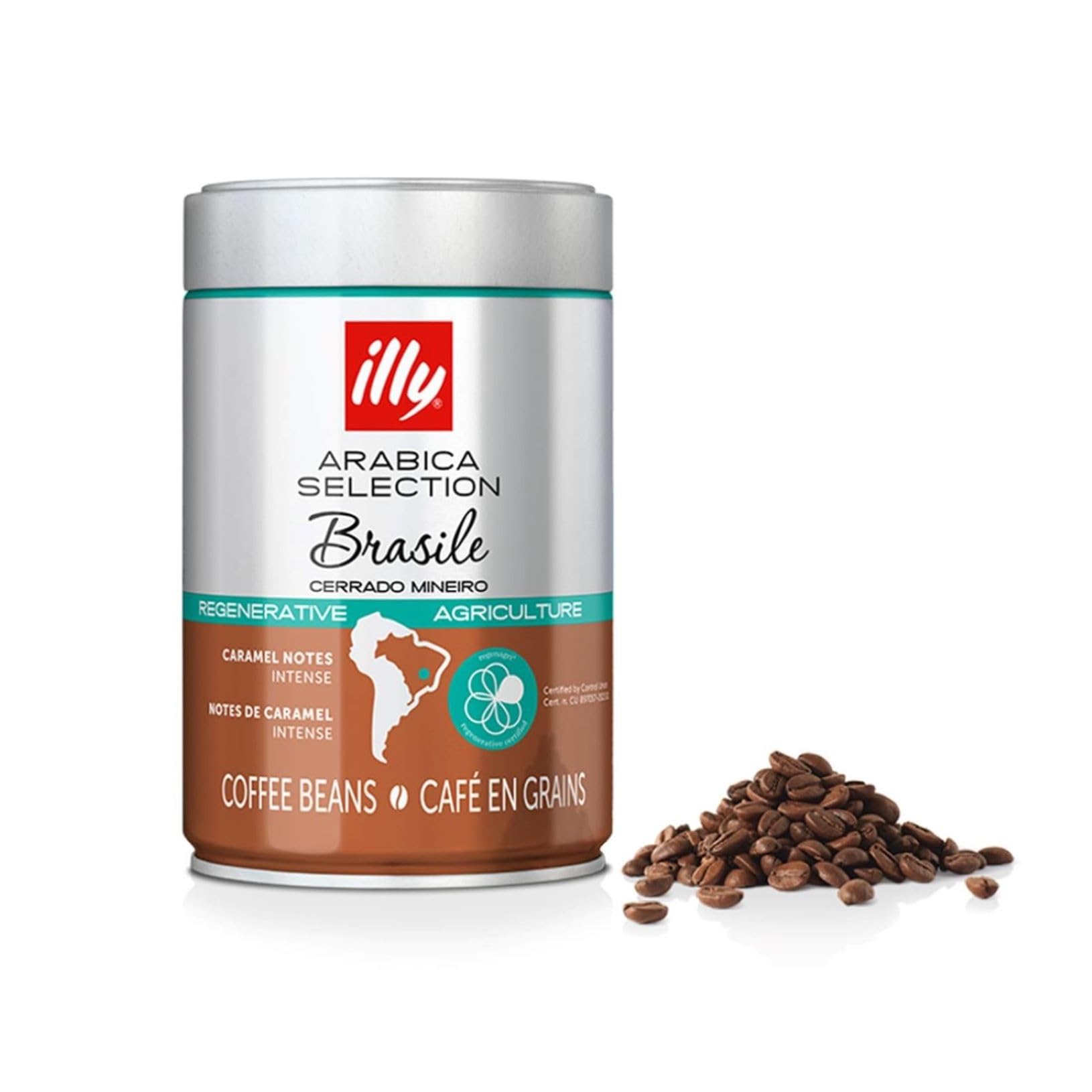 Café en Grano Arabica Selection Brasil Cerrado Mineiro 100% Arabica Notas de Caramelo y Frutos Secos Sabor Intenso 250g