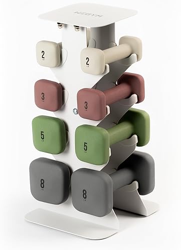 Miniatura 12 de WeGym SafeGrip Square Dumbbells with Anti Slip Handles, Aesthetic Free Weights for Home Workouts, Stable Design Prevents Rolling during Floor