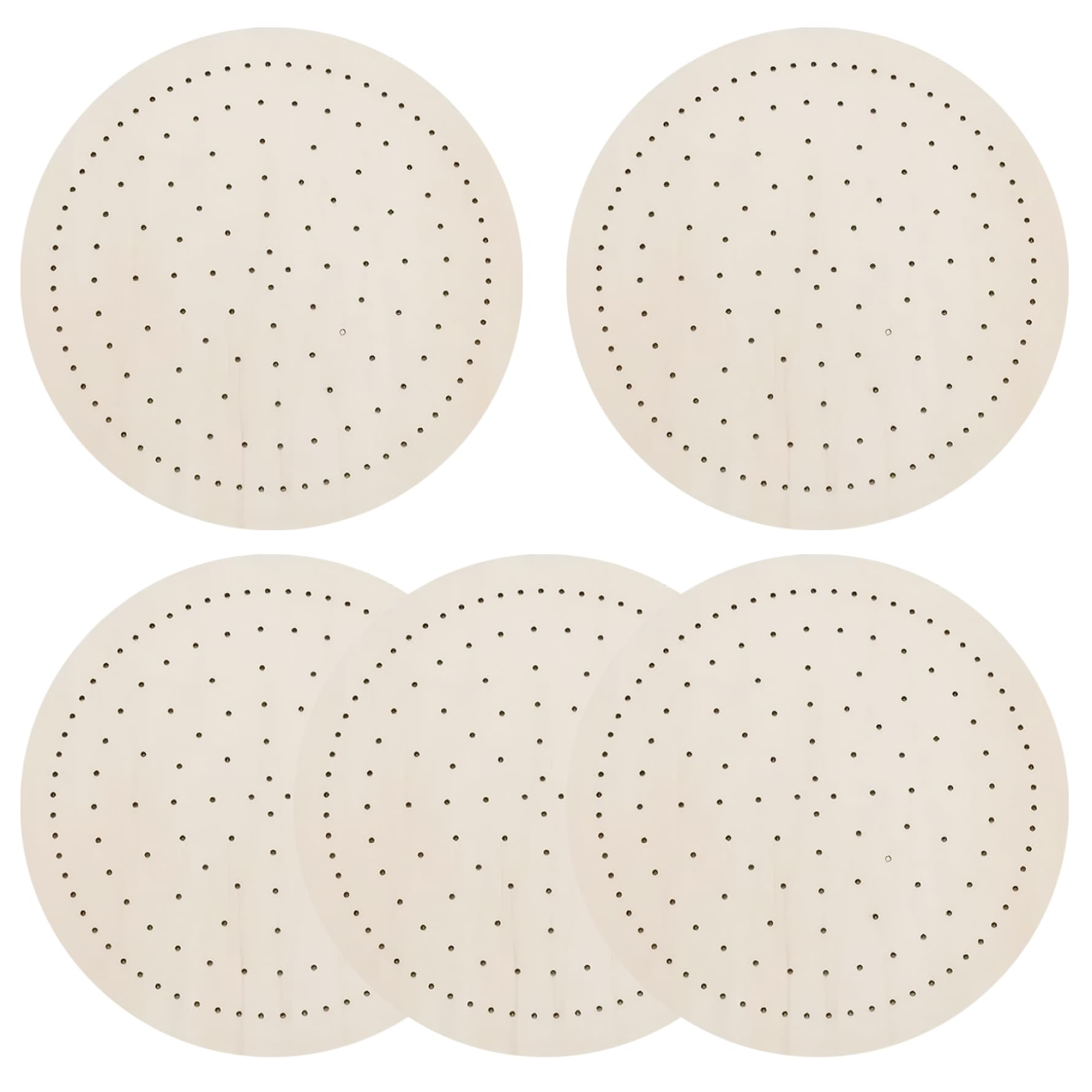 5Pcs Wreath Frame 11.4" Wood Round Wreath Form with Holes DIY Crafts Wood Wreath Decorative Floral Hoop Garland for Christmas Holidays Wreath, Home, Door and Wall Hanging Decor Wreath Frame