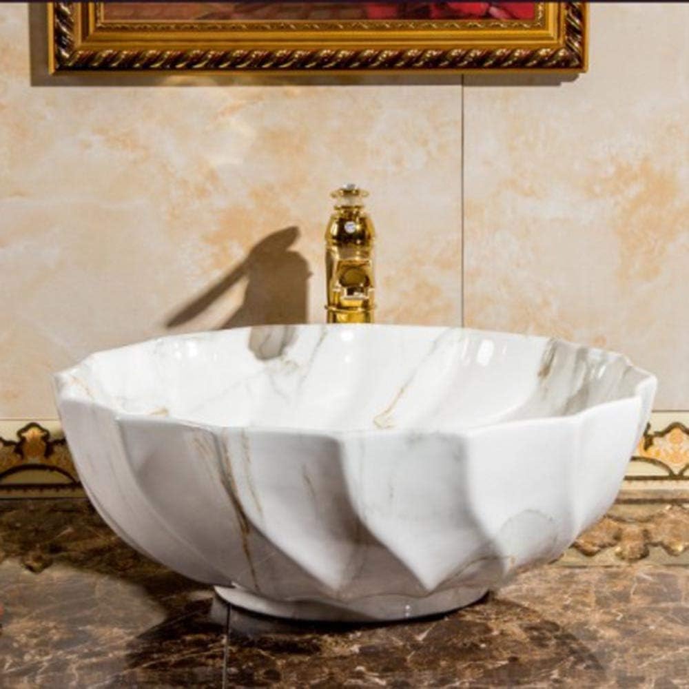 洗面ボール 芸術的レトロ段波の浴室の洗面台には、任意の