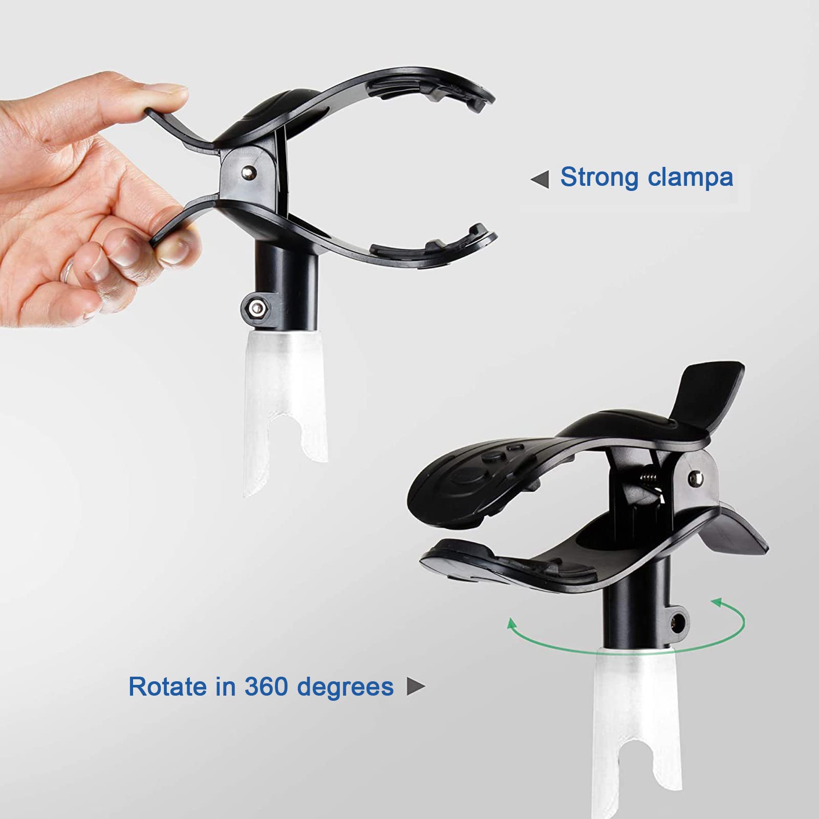 Supporto per tubo flessibile, gancio di supporto per tubo, piegatura libera, base a spirale rinforzata, rotazione universale a 360°, accessori universali per dormire per evitare perdite di tubo,