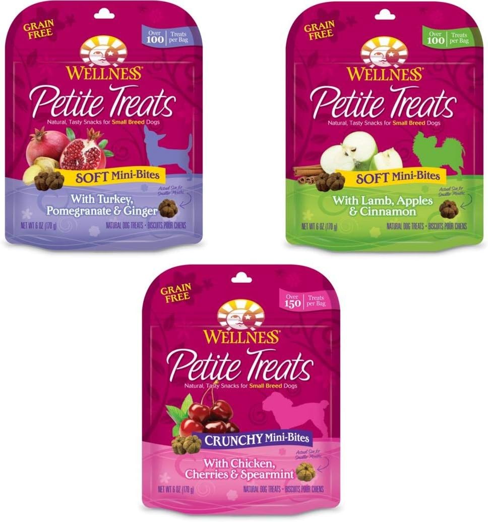 Wellness Petite Treats Natural Grain Free Small Breed Dog Treats
