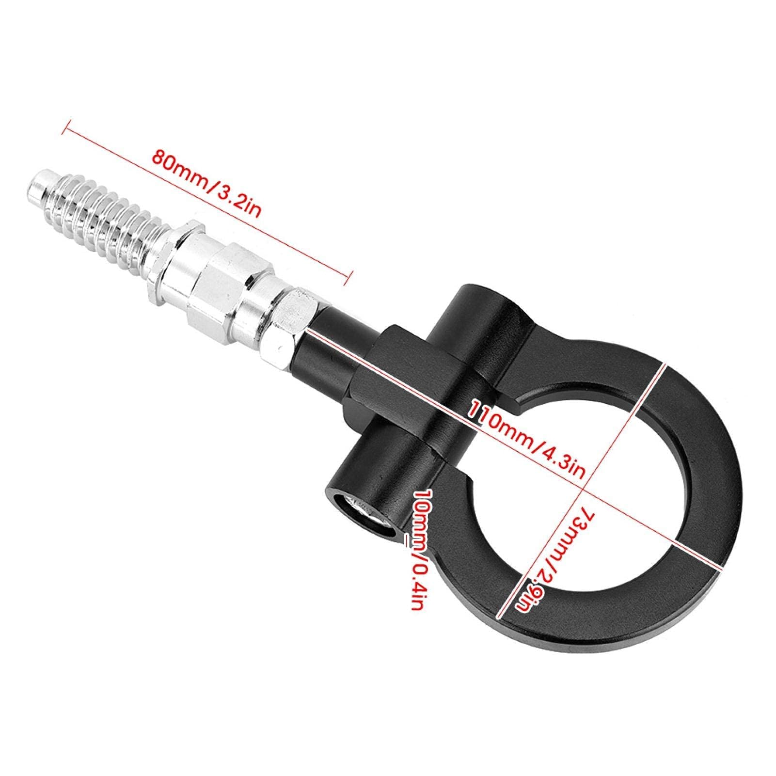 Gancio Traino Anello Bullone Gancio Traino Anello Gancio per Rimorchio Gancio Anteriore e Posteriore Gancio Traino per Rimorchio CNC per Auto Europea per Serie 3 E39 E92 E91 E90