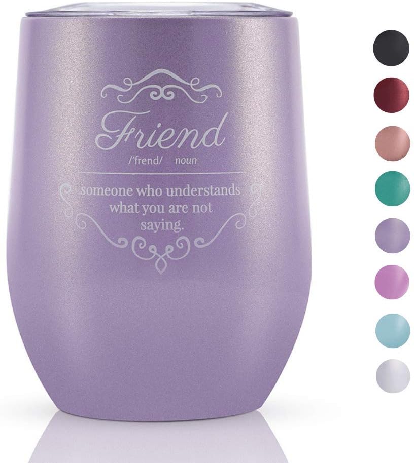 bicchiere di vino per gli amici