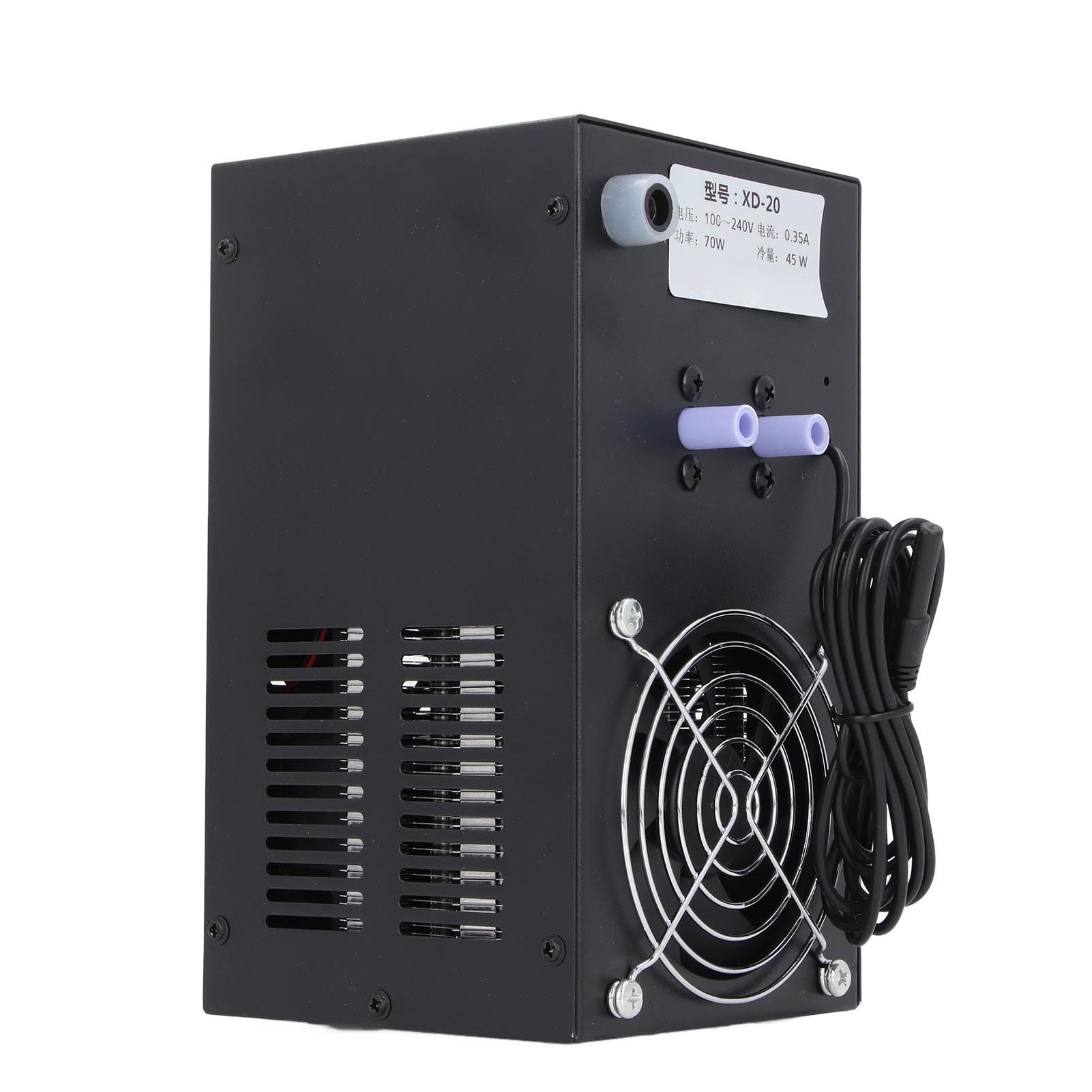 FTVOGUE 70W Reléctrico de Agua Simple Silenciosa para Acuarios de Tanques Hidropónicos de 20 litros Diseño Poroso para Uso Doméstico (Enchufe de la UE)