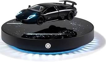 Levitating Lamp, Magnetic Levitation Floating Car Night Light with LED Lights Levitating Desk Decor 136 Scale Alloy Model 360Magnetic Suspension Light for Home Office Decor