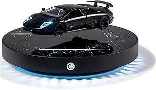 Levitating Lamp Levitating Car Night Light with LED Galaxy Base 1:36 Floating Levitating Decor, Battery-Free Charging, Touch Control for Bedroom, Kids Room, Car Lovers Gift