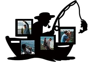 Personalized Fishing Photo Frame: First Father's Day Picture Holder