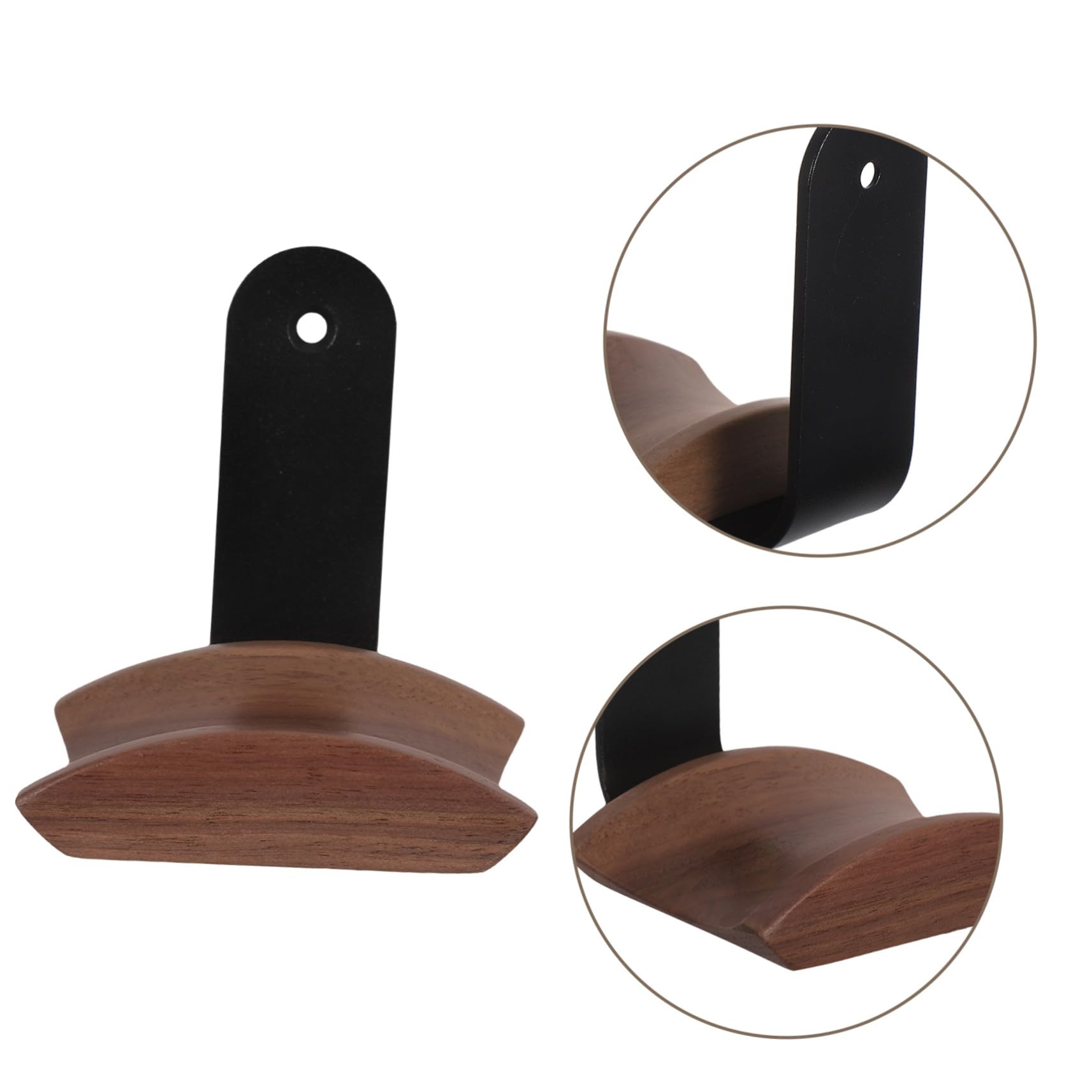 Operitacx Soporte Para Auriculares De Pared Gancho De Madera Para Oficina y Hogar Soporte Compacto Para Auriculares Colgador