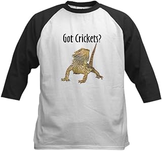 CafePress Blue Sleeve Bearded Dragon Kids Baseball Jersey Kids Cotton Baseball Jersey, 3/4 Raglan Sleeve Shirt