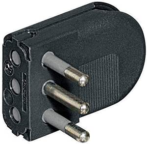 Gloca Set 5 Spine Elettriche Piatte Salvaspazio 10A - Standard Italiano 250V, Colore Nero