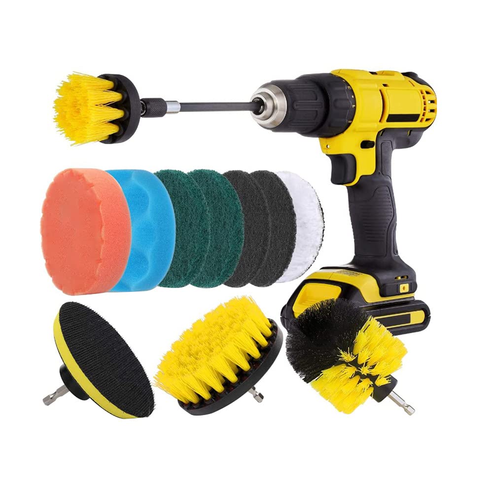 Amazon｜掃除ブラシ 電動ドリル用ブラシ 12点セット 浴室掃除用ブラシ