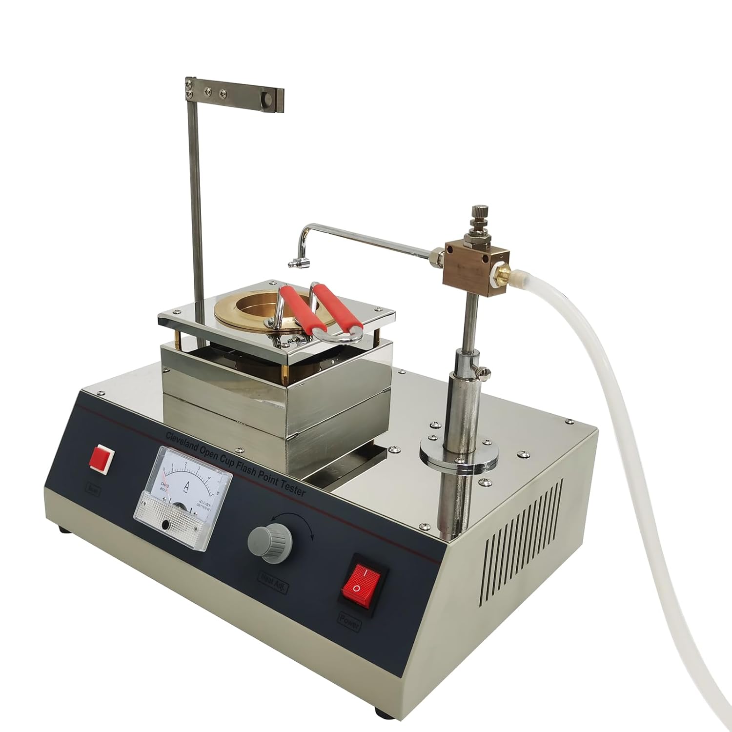 220V Open-Cup Flash Point Tester Analyzer Automatic Cleveland Open Cup Flash and Ignition Point Tester for Measuring Petroleum Products and Bitumen