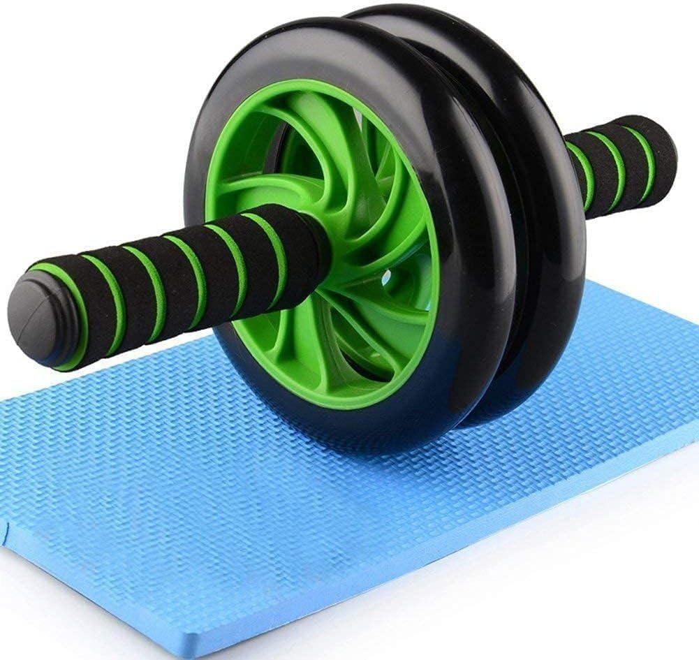 Dinetic Home Gym Ab Roller: Ab Wheel Exercise Workouts, Steel Handle | Random Color Ab Exerciser (Black, Yellow)-picture-24
