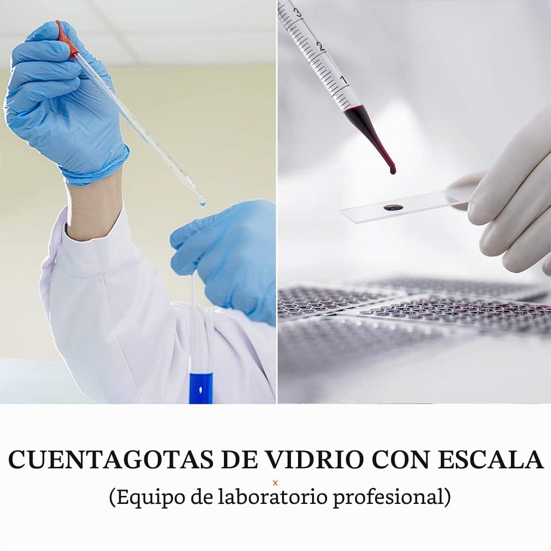 Set de Vasos de Precipitados de Cristal 50ml 100ml 250ml 500ml 1000ml Cilindro Graduado Laboratorio 10ml 25ml 50ml 100ml con Goteros Varillas Agitar Cepillos Limpieza