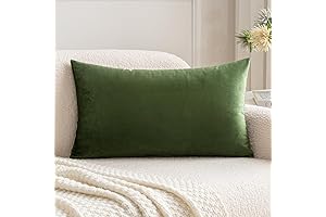 MIULEE Velvet Soft Throw Pillow Covers for Spring Sofa