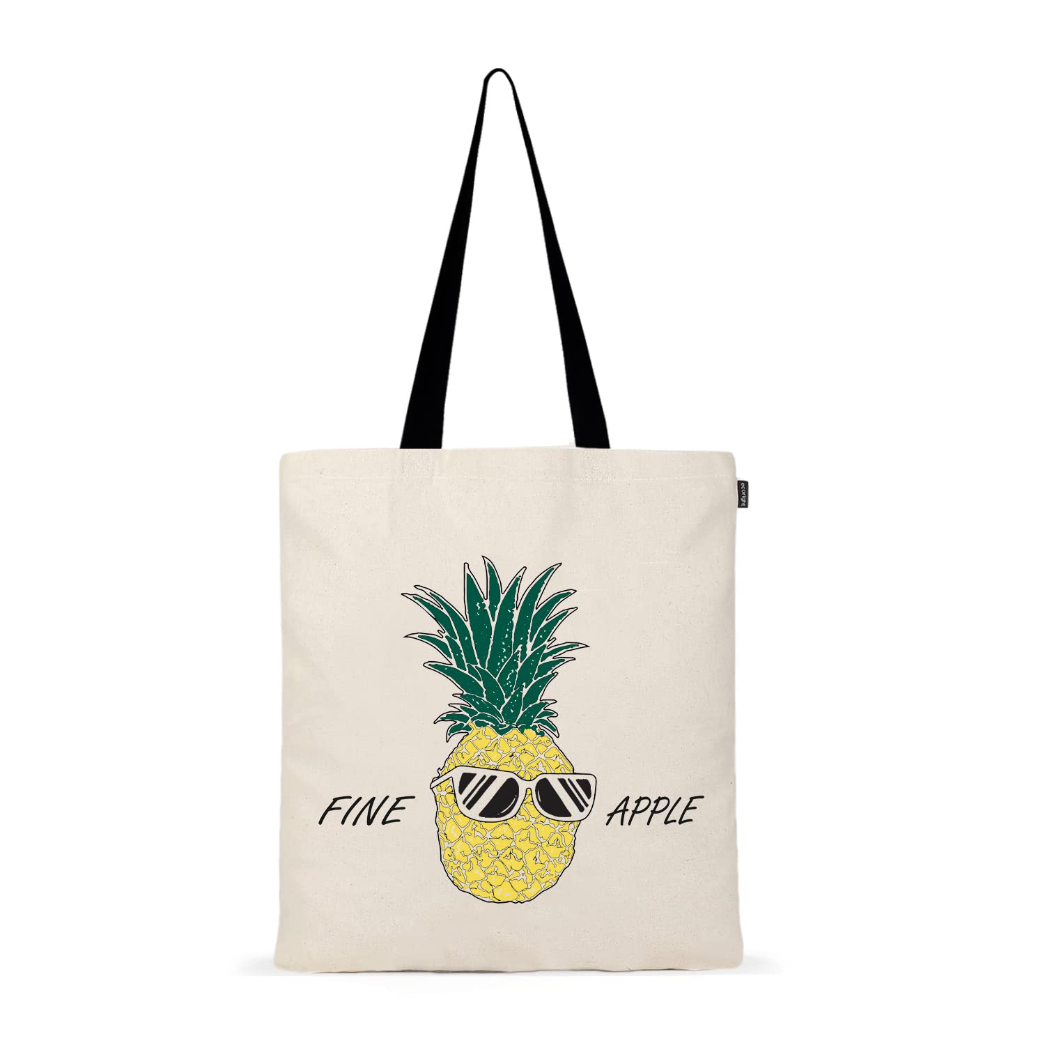 Eco Right Aesthetic Canvas Tote Bag for Women, Cute, Trendy & Reusable Cotton Bags for School, Shopping, Gym, Library and Beach, Perfect for Groceries, Gifts for Teachers