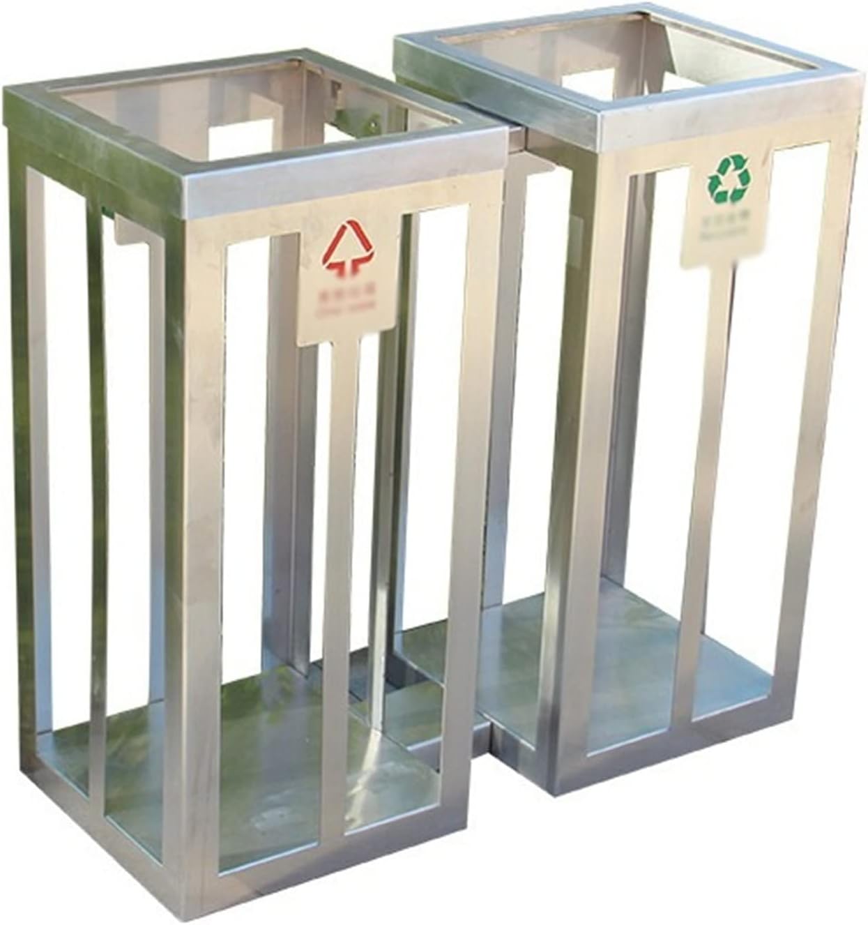 Trash Can Garbage Bin Rectangular Combined Trash Bag Holder, Stainless Steel Garbage Bag Holder (710 * 300 * 750)