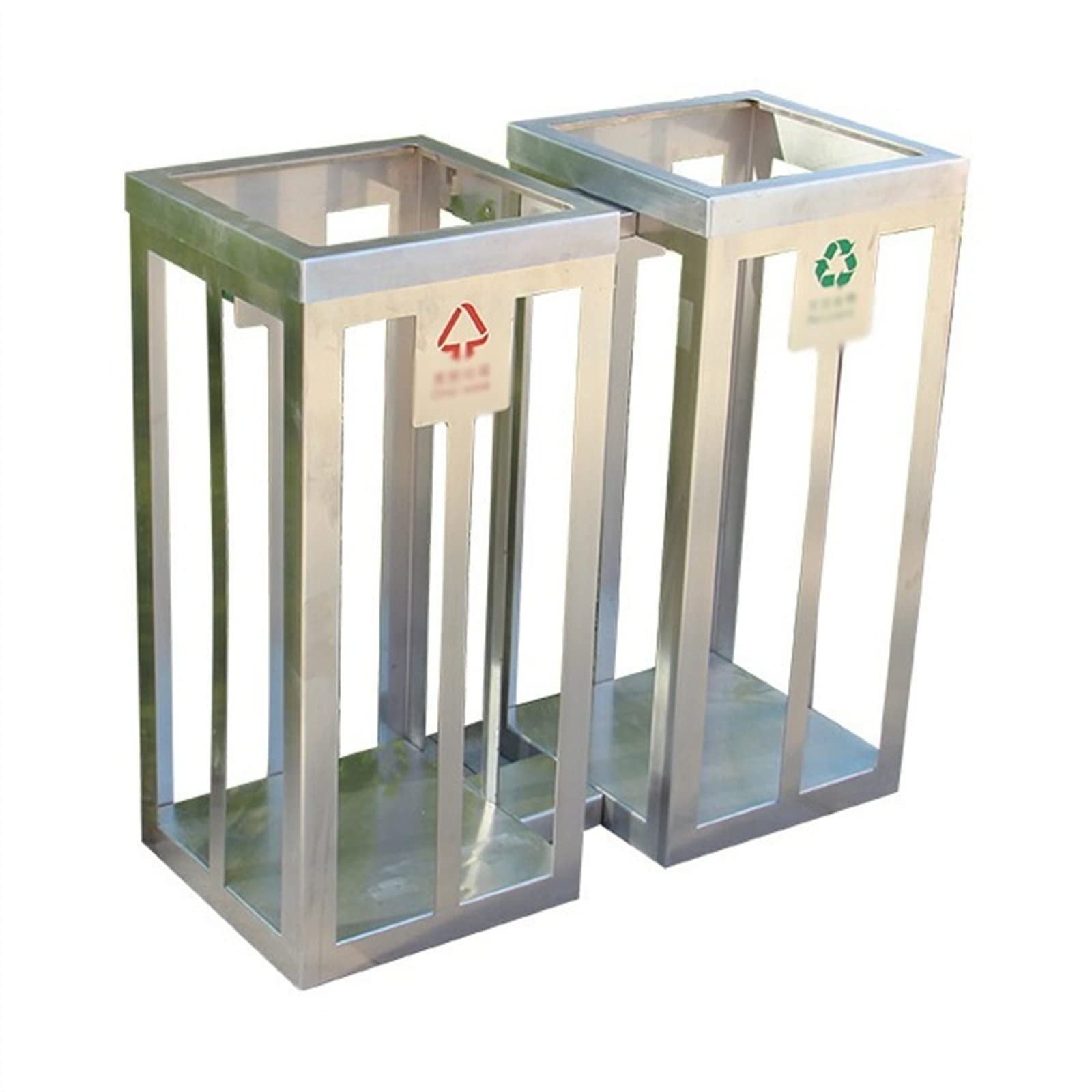 Trash Can Garbage Bin Rectangular Combined Trash Bag Holder, Stainless Steel Garbage Bag Holder (710 * 300 * 750)