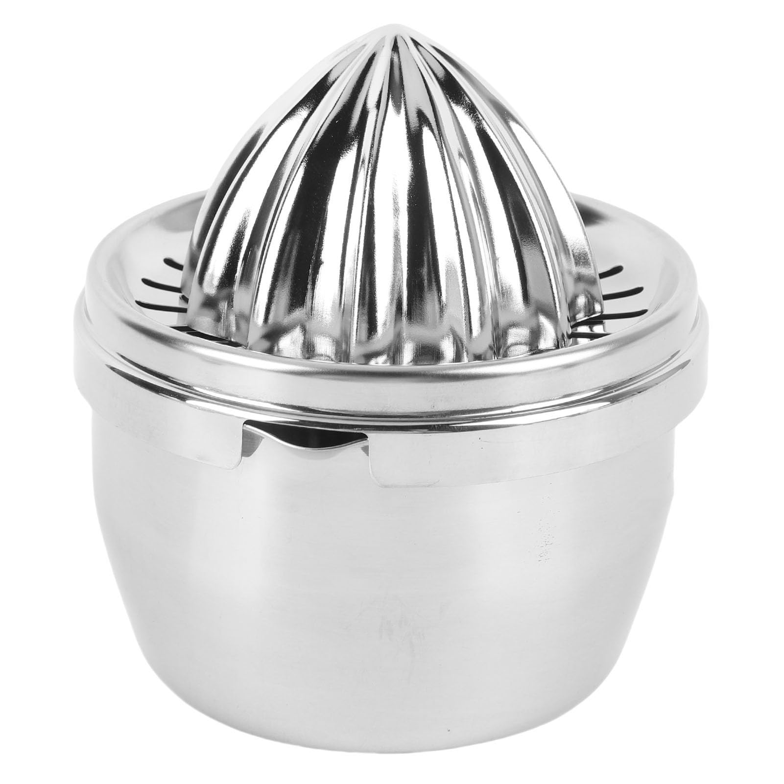 Citrus Juicer, Manual Squeezer Hand Juicer for Easy Extraction, Stainless Steel Multifunctional Kitchen Tool with Safety Feature, Space Saving Design, and Large Capacity