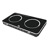 Double Induction Cooktop, 1800W Sensor Touch Electric Cooker Hot Plate, 6.7