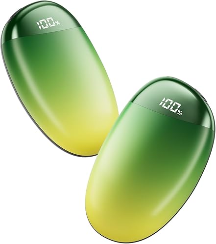 coldSky Rechargeable Hand Warmers 2 Pack, Magnetic 2-in-1 Reusable Electric Hand Warmer, 3 Heat Settings Portable Pocket Hand Heater Gifts for Women Men Christmas, Skiing, Camping, Hunting