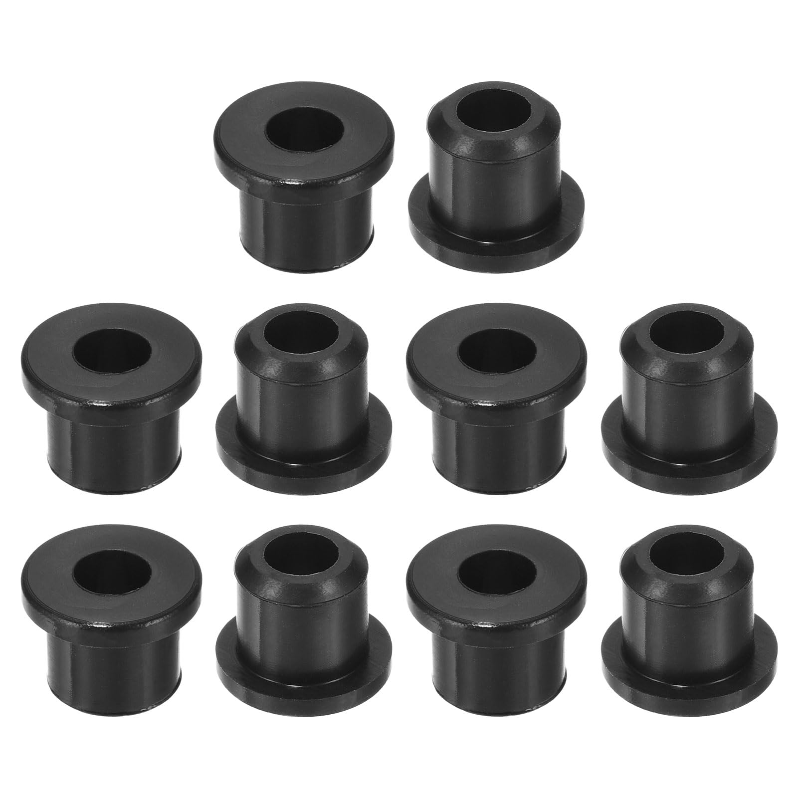 uxcell 18Pcs Rubber Grommets 8mm Drill Hole, 5mm ID Hole Top Hat Grommet Black Silicone Rubber Hole Plug Gasket for Wiring, Automotive