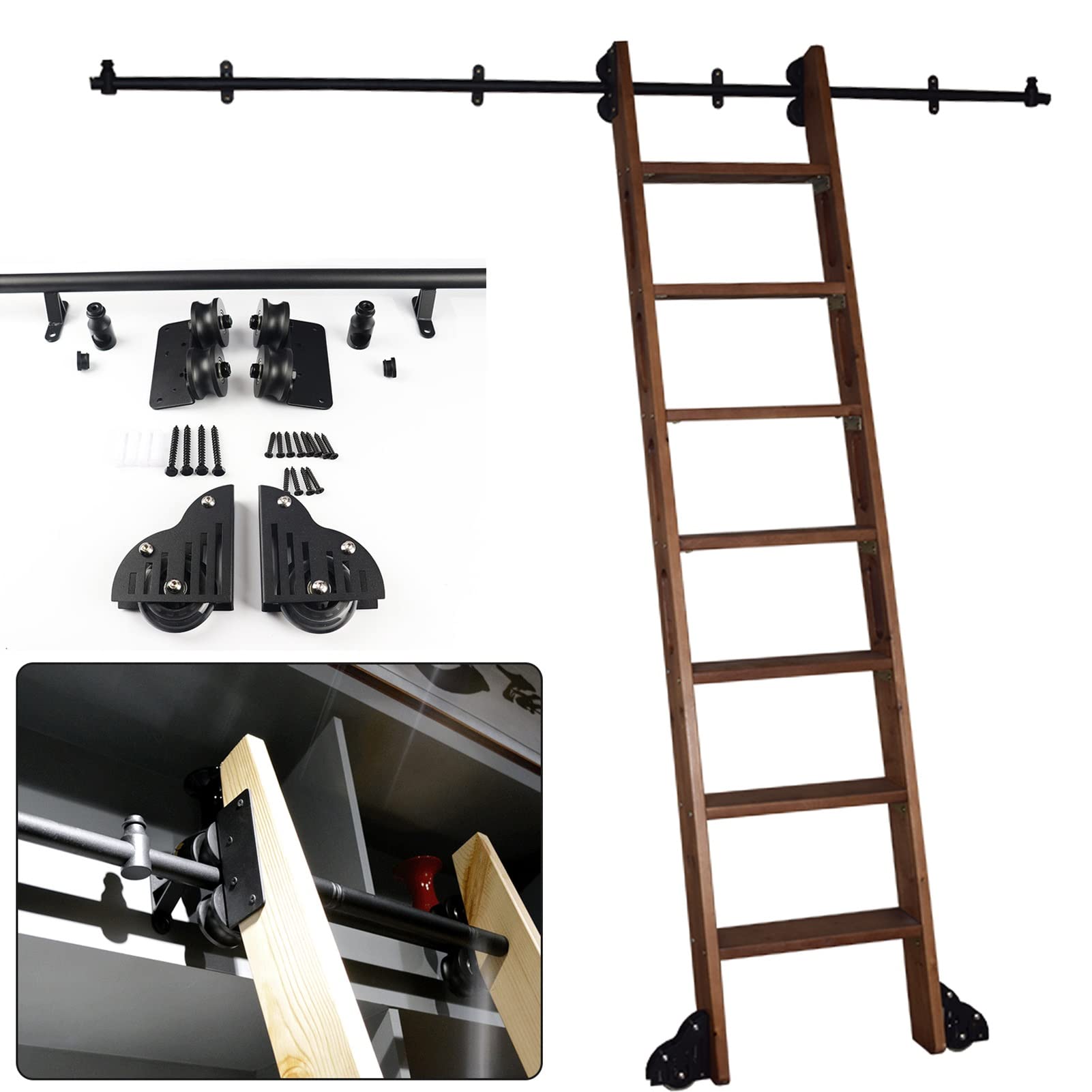 Kit rail échelle de bibliothèque pour aménager un salon de lecture design