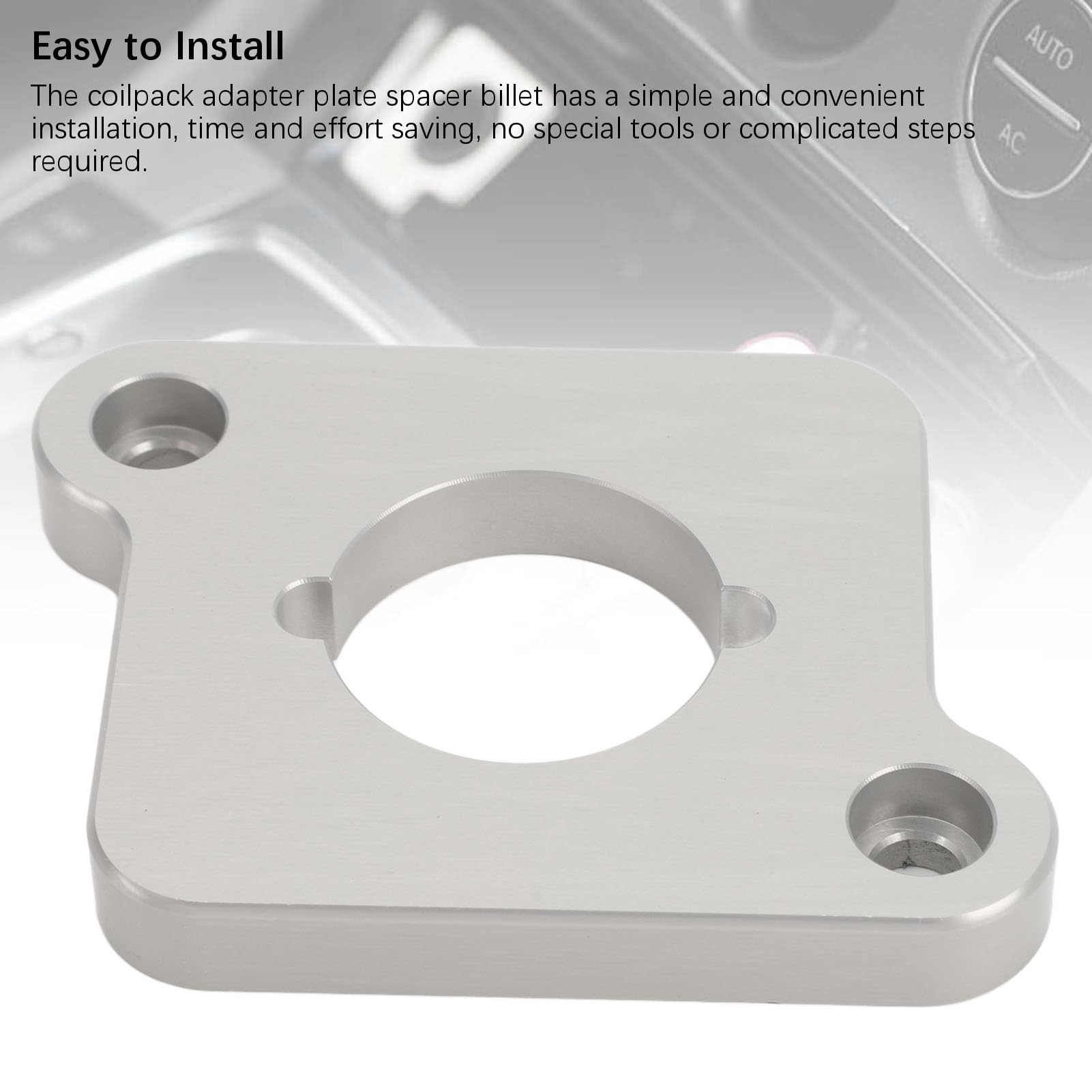 Zerodis Espaciador de Placa Adaptadora de Paquete de Bobina, Construcción Metálica, Fácil Instalación para Motores 1.8T 20V 1996 a 2005