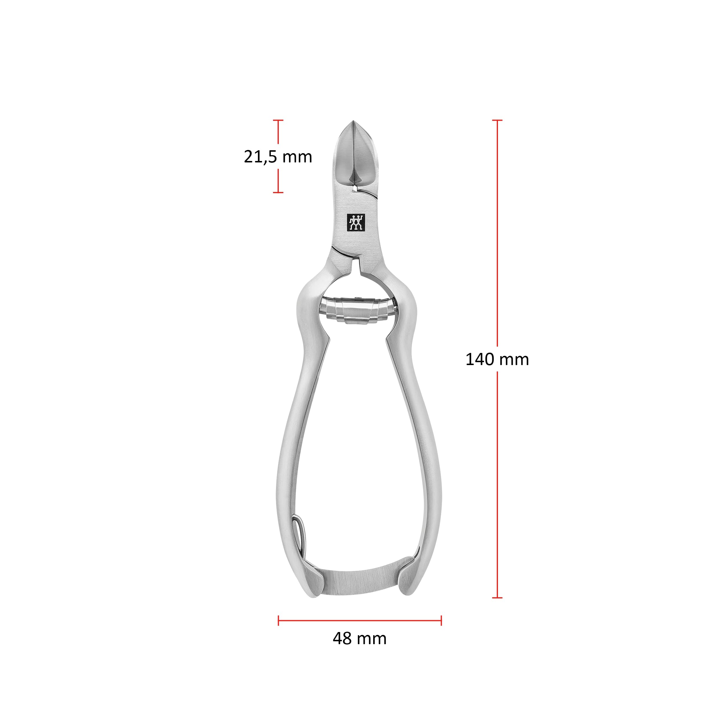 ZWILLING Nagelzange (mit Pufferfeder, ergonomische Form, besonders scharfe Schneiden für feste Finger- und Fußnägel), Premium, Silber
