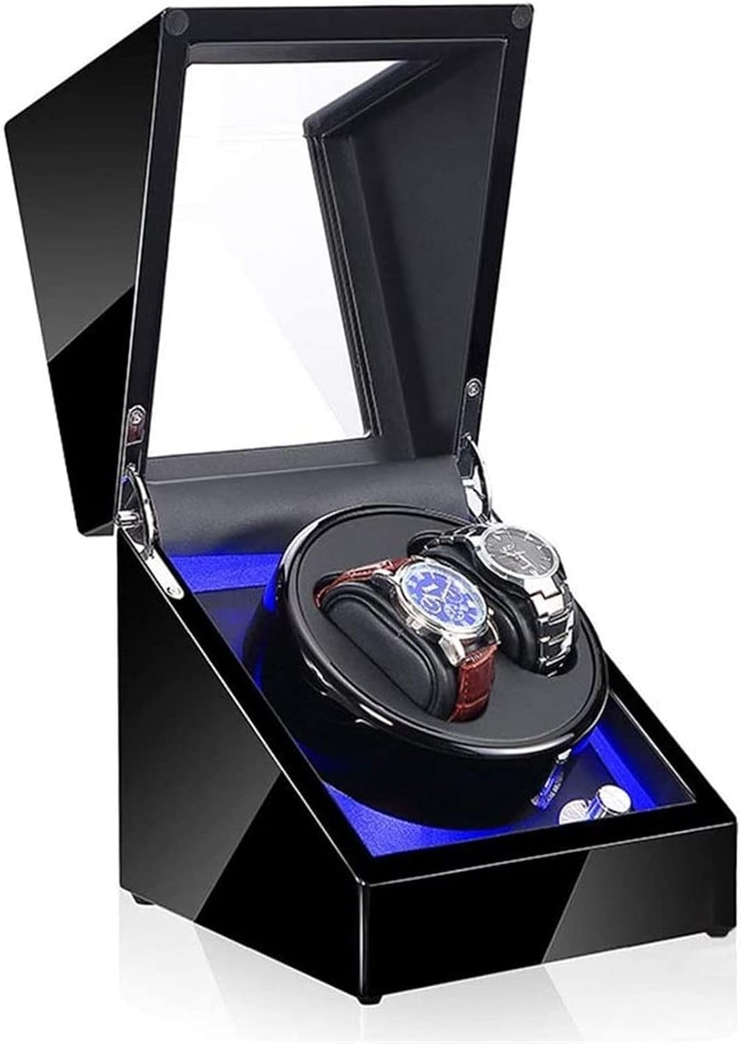 Watch Winders Box Automatic Winder, 5 Adjustment Mode Led Watches Storage Display Case Box Accessories Display Box(E)